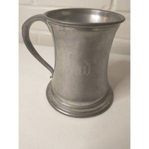 English Pewter Tankard Engraved "DAD" Leonard Eales Father's Day Gift